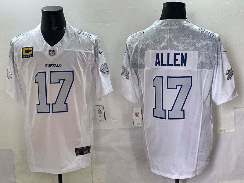 Men Buffalo Bills #17 Josh Allen Nike White 2025 Rivalries Collection Limited NFL Jersey 08->buffalo bills->NFL Jersey